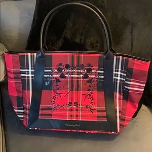 Red Plaid Victoria Secret Tote